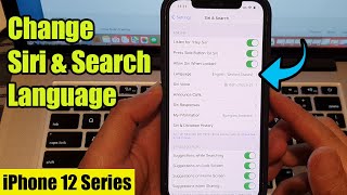 iPhone 12: How to Change Siri \u0026 Search Language