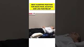 Best Sleeping Position for Back Pain, Sciatica, Leg Pain Relief at Night #shorts (2023)