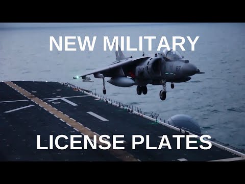 NEW MILITARY LICENSE PLATES NEW MILITARY LICENSE PLATES