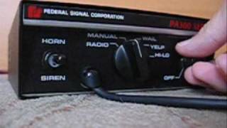 Federal Siren PA300 SERIES