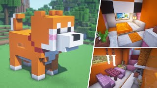 【マイクラ】かわいい柴犬ハウスの作り方 / チュートリアル【マイクラ建築】[Minecraft Tutorial]  Shiba Inu House  / Dog