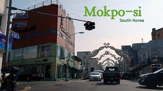 Driving in Korea: Downtown Mokpo(One of the major port cities) | 전라남도 목포 시내(구도심) 드라이브