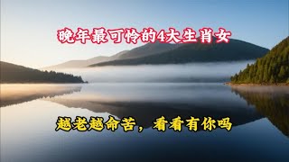 晚年最可怜的4大生肖女，越老越命苦，看看有你吗