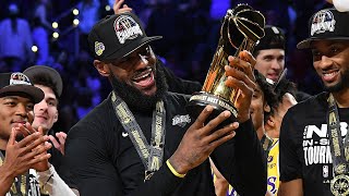 The Lakers FULL Trophy Presentation & LeBron MVP Speech 🏆