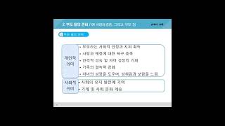 3월 15일~3월 22일 기술가정 1-2 부모됨의 의미(1차시 내용)