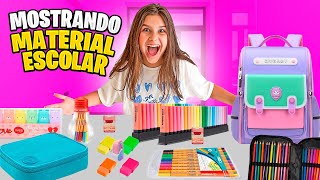 MOSTRANDO TUDO QUE COMPREI DE MATERIAL ESCOLAR *adivinha o que?