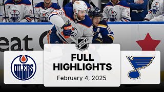 NHL Highlights | Oilers vs. Blues | February 04, 2025