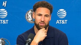 Klay Thompson reacts to his RECORD for Most Threes in a Mavs DEBUT, Full Postgame Interview