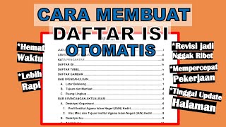 Cara Membuat Daftar Isi Otomatis, Rapi, Hemat Waktu