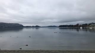 Wanaka lakefront in winter, New Zealand (8-11-19)