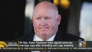 Pa. Rep. votes against same-sex marriage days after attending son's gay wedding