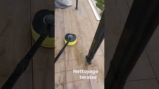 nettoyer une terrasse, nettoyer des pavés sans éclaboussure