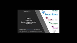 Solid Edge document number generator macro