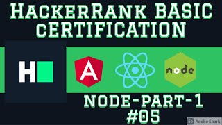 HackerRank Node JS Basic Certification Part-1