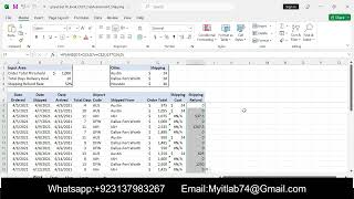 Exp19_Excel_Ch07_CapAssessment_Shipping | Exp19 Excel Ch07 Cap Assessment Shipping | 100% Grades