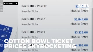 Tickets are topping $4,000 to see the Longhorns take on the Buckeyes at the Cotton Bowl