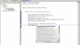 05 Java GUI using Swing WindowBuilder