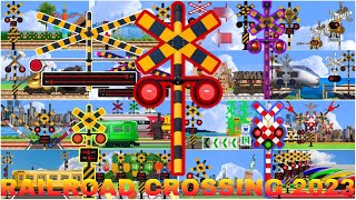 Kumpulan vidio animasi Palang pintu kereta api  😂【踏切アニメ】FUMIKIRI  踏切 Railroad crossing sign train #1