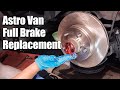 Replacing Drum and Disc Brakes on The Stealth Camper Astro Van