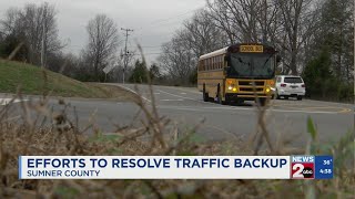 Efforts to resolve traffic backup in Sumner County