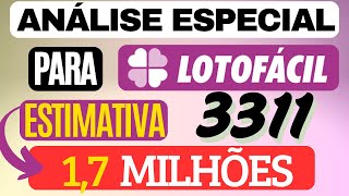 ANÁLISE PARA LOTOFÁCIL 3311