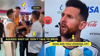 Aguero is Fighting For Angry Messi After Argentina vs Netherlands!
