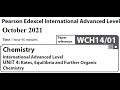 Unit 4 October 2021 A2 Chemistry -  Dr  Hanaa Assil