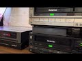 Sony Betamax VCR , SL-C24 and SL-HF100 in silver and black and SL-HF950