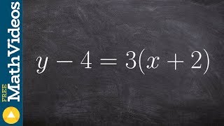 How to rewrite an equation into slope intercept form