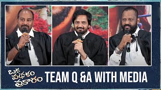 Oka Padhakam Prakaram Movie Team Q \u0026 A With Media | Sairam Shankar | Manastars