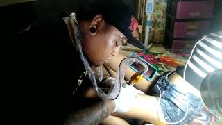 Cewe suka bumi nekat bikin gambar tattoo lebah XTC di bangka belitung #9