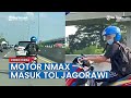 Viral Pengendara Sepeda Motor Yamaha NMax Masuk Tol Jagorawi