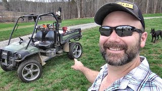 THIS CAN'T WORK!!  STUFFING 20 INCH RIMS UNDER A JOHN DEERE GATOR!! NOW THAT'S HOTRODDING!!