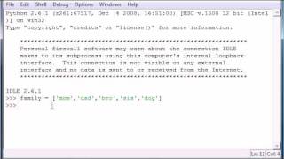Python Programming Tutorial - 9 - Sequences and Lists