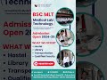 Admission Open for BSC  MLT 2024-25 | Doon Group of Colleges