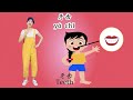 学中文 身体部位⎮learn part of the body in chinese⎮body parts name in chinese