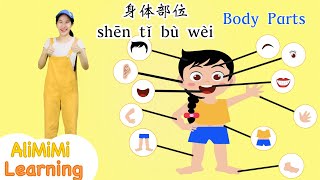 学中文 身体部位⎮Learn Part of the Body in Chinese⎮Body Parts Name in Chinese