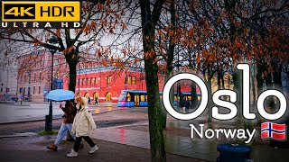 👣Experience Foggy Weather in Oslo Like Never Before in 4K HDR | December 2024👣