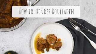 Saftige Rinderrouladen 20 Minuten. Einfaches Rinderrouladen Rezept