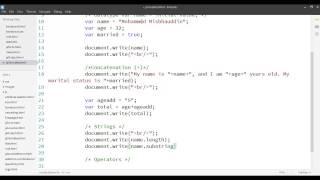 (3) JavaScript: Variables