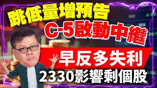 跳低量增預告C-5啟動中繼 早反多失利 2330影響剩個股 國家寶藏 林國寶分析師