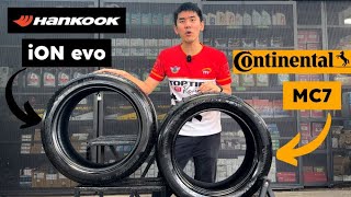 Continental MC7 vs Hankook iON evo: The Truth About UHP vs EV Tires!