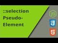 CSS ::selection Pseudo-Element