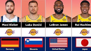 LA Lakers Player Countries Comparisons. NBA | Stephen Curry | Lebron James