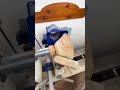 woodturning a bowl taming wild grain with a negative rake carbide cutter 🔥🪵