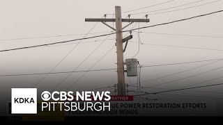 Utility companies continue power restoration efforts throughout Pittsburgh