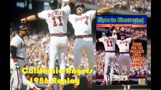 APBA Baseball 1986 Replay California Angels Game1 vs Seattle Mariners 4 8 1986 INTRO and Game