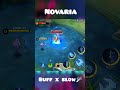 Novaria BUFF X SLOW ☄️😱 #mlbb #shorts