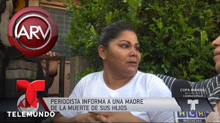 Desgarrador momento de madre al saber la muerte de sus hijos | Al Rojo Vivo | Telemundo