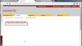 EndNote Online: Exporting from EbscoHost Databases